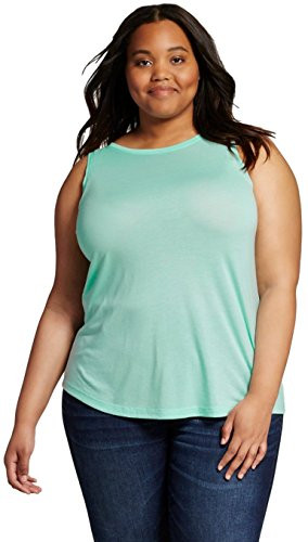 Mossimo Women's Plus Size Drapey Tank Top -3X, Nettle Green-