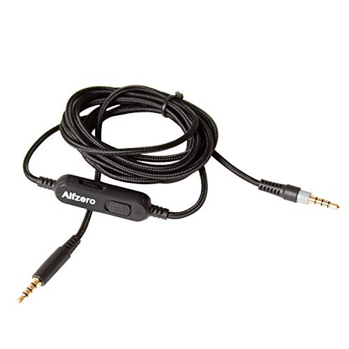 Audio Aux Cable Cord Wire with Inline Mute and Volume Control Compatible with HyperX Cloud Mix Cloud Alpha