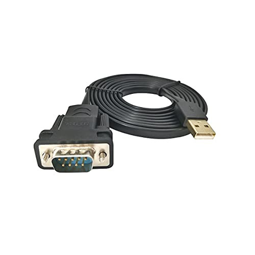 DSD TECH SH-RS232D2 USB to Serial RS232 DB9 Cable Built-in PL2303GT Chip for Windows 8 Liunx Mac OS -Black-