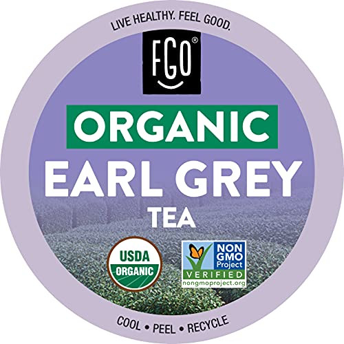 Organic Earl Grey Tea K-Cup Pods - 24 Pods - Keurig Compatible - by FGO
