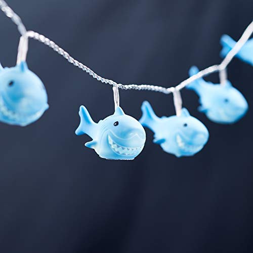 Lights4fun, Inc. 10 Shark Battery Operated LED Indoor String Lights Lights4fun, Inc. 10 Shark Battery Operated LED Indoor String Lights