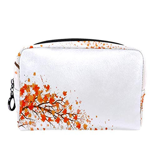 Cosmetic Bag for Women,Roomy Makeup Bags,Autumn Leaves Bicycle Orange,Travel Waterproof Toiletry Bag Accessories Organizer Cosmetic Bag for Women,Roomy Makeup Bags,Autumn Leaves Bicycle Orange,Travel Waterproof Toiletry Bag Accessories Organizer