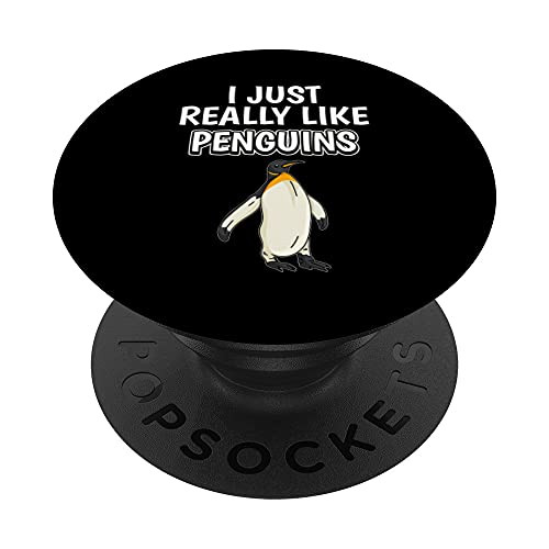 Bird Quote I Just Really Like Penguins Clothes Penguin PopSockets Swappable PopGrip