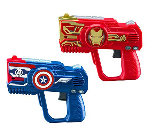 eKids Avengers Endgame Laser Tag for Kids Infared Lazer Tag Blasters Lights Up & Vibrates When Hit