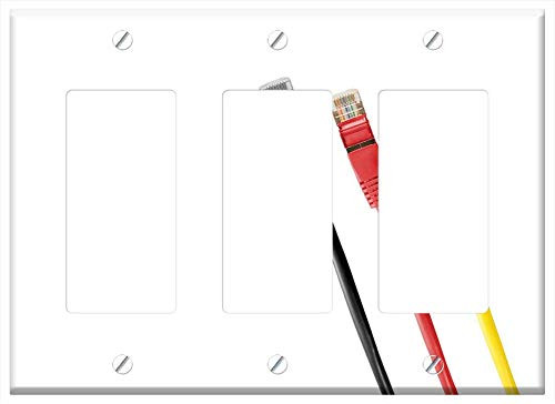Switch Plate Triple Rocker/GFCI - Network Cables Cable Patch Patch Cable Rj Rj45 1