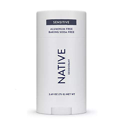 Native Deodorant- Natural Deodorant for Women and Men - Baking Soda Free - Contains Probiotics - Aluminum Free  and  Paraben Free, Naturally Derived Ingredients - Unscented -Sensitive-