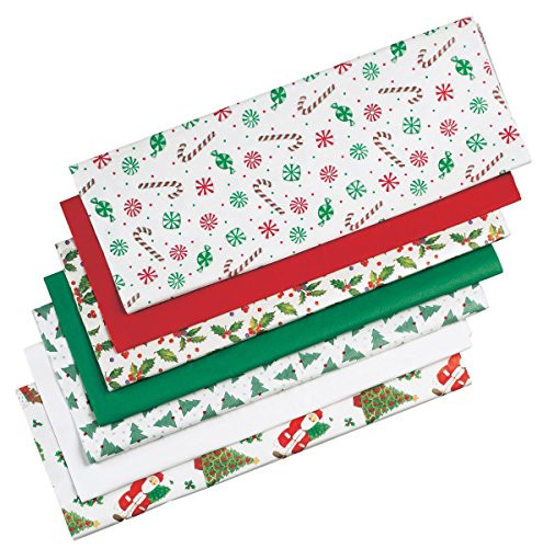 Fox Valley Traders Christmas Wrap Holiday Tissue Paper, One Size Fits All, Multicolor