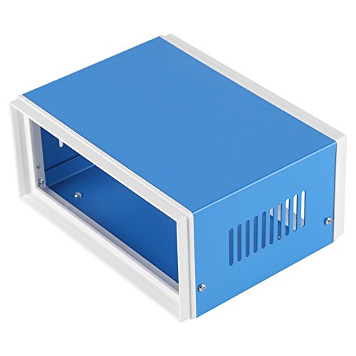 Electronic Junction Box Blue Metal Enclosure Case Junction Project Box DIY Box Project Enclosure Case Junction Case Enclosure, 6.69"x5.12"x3.15", 170x130x80mm