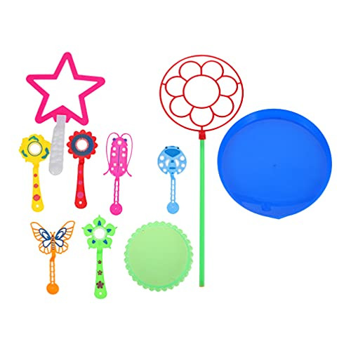 Balacoo Colorful Bubble Wand Set Outside Blowing Bubble Maker Big Bubbles Wand Funny Bubbles Maker for Kids