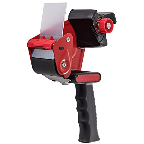 YESHOAR Packing Tape Dispenser Gun for 2inch, Packaging Tape for Shipping, Moving, Carton and Box Sealing 2inch Tape Gun Red