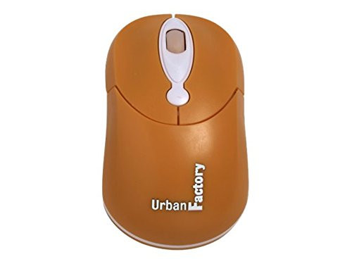 Urban Factory Crazy Mouse Wired Optical Mouse 3 Buttons USB, Orange -CM08UF-