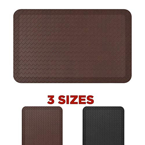 Standing Comfort Anti Fatigue Mat: Foam Ergonomic Standing Floor Mat - Non Slip Cushioned Kitchen Mat - Anti-Fatigue Standing Desk Pad - Durable & Stain Resistant Top - 20" x 32" - Basic Brown Standing Comfort Anti Fatigue Mat: Foam Ergonomic Standing Floor Mat - Non Slip Cushioned Kitchen Mat - Anti-Fatigue Standing Desk Pad - Durable & Stain Resistant Top - 20" x 32" - Basic Brown