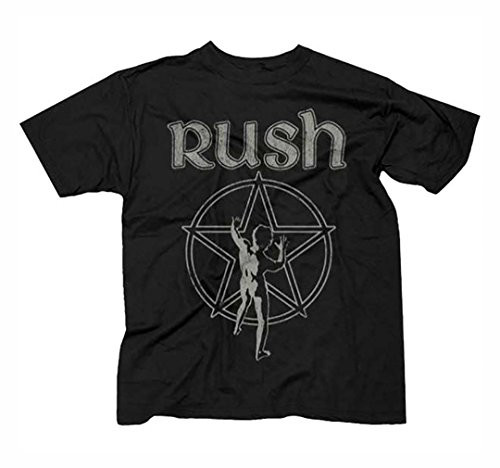 Rush - Vintage Starman - Men's T Shirt Black -Large-