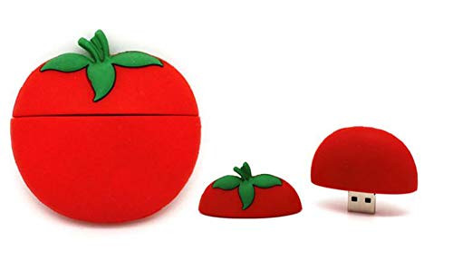 2.0 Red Tomato Fruit Vegetable Food 16GB USB External Hard Drive Flash Thumb Drive Storage Device Cute Novelty Memory Stick U Disk Cartoon