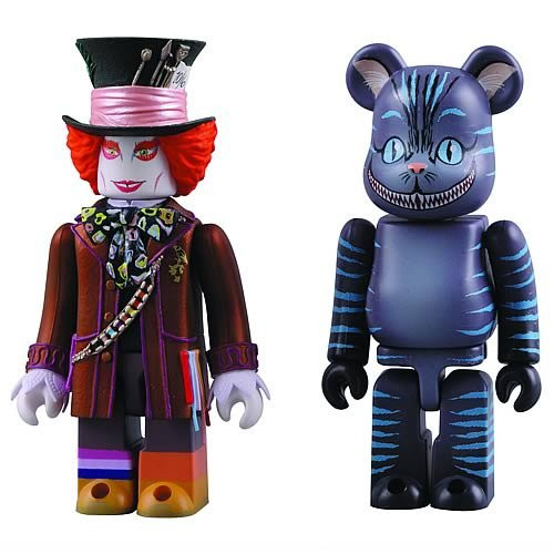 Medicom Alice in Wonderland: Mad Hatter Kubrick and Cheshire Cat Bearbrick Set Medicom Alice in Wonderland: Mad Hatter Kubrick and Cheshire Cat Bearbrick Set