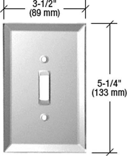 C.R. LAURENCE GMP3G CRL Gray Toggle Switch Glass Mirror Plate
