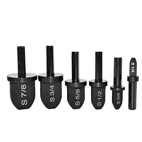 Durable Copper Pipe Swaging Tool Drill Bit Set Expander Set Flaring Tool Flaring Spin Set Black 6 Pcs