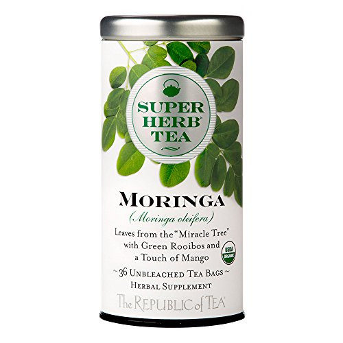 The Republic of Tea Organic Moringa SUPERHERB Herbal Tea, Tin of 36 Tea Bags The Republic of Tea Organic Moringa SUPERHERB Herbal Tea, Tin of 36 Tea Bags