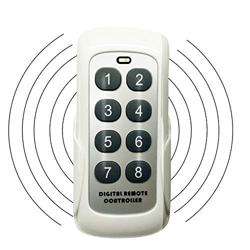 Calvas Universal Wireless 433MHz RF Learning Code Digital Remote Controller Transmitter 8 Channels Buttons Keypad ASK PT2262 1527/2240