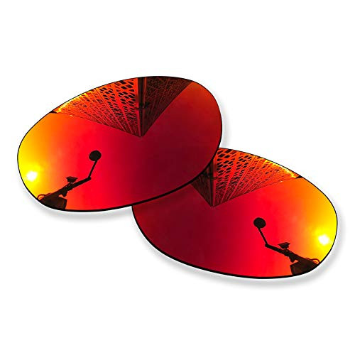 MYCOURAG Replacement Lenses Compatible with Costa Del Mar Fathom Sunglass - Fire Red Mirror Coated Polarized