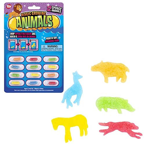Rhode Island Novelty Magic Growing Animal Capsule, One Dozen per Order
