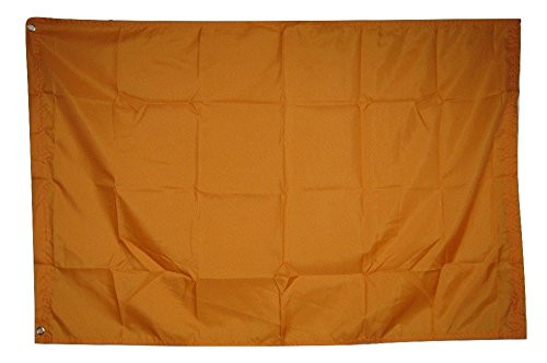 AES 2x3 Advertising Solid Orange Rough Tex Knitted Flag 2'x3' Colored Header Fade Resistant Double Stitched Premium Quality