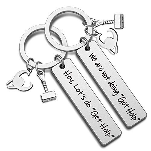 G-Ahora Thor Loki Friendship Jewelry Marvel Comic Inspired Necklace Gift for Friend Hey Lets Do Get Help-KR-Get Help-