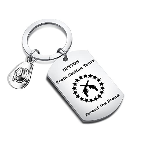 Yellowstone TV Show Merchandise Keychain Dutton Train Station Tours Protect the Brand Rip Wheeler Gift