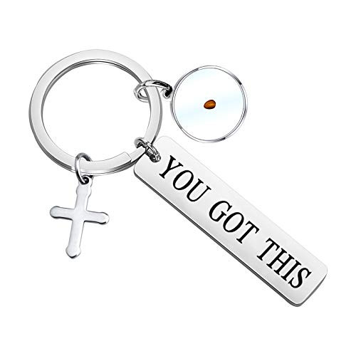 WSNANG Mustard Seed You Got This Keychain Faith Gifts Mustard Seed Jewelry Inspirational Gifts Religious Gifts Christian -Keychain-