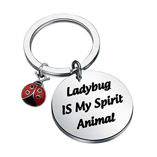 FAADBUK Funny Ladybug Keychain Animal Lover Gift Ladybug is My Spirit Animal Jewelry Keychain Ladybug Lover Gift Ladybug Inspired Jewelry -Ladybug K-S- FAADBUK Funny Ladybug Keychain Animal Lover Gift Ladybug is My Spirit Animal Jewelry Keychain Ladybug Lover Gift Ladybug Inspired Jewelry -Ladybug K-S-