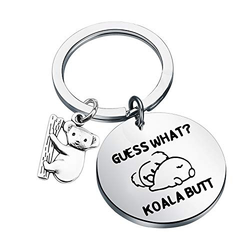 CENWA Koala in Tree Australian Animals Gift Koala Lovers Gift Guess What Koala Butt Keychain Animal Lover Gifts -Guess what K- CENWA Koala in Tree Australian Animals Gift Koala Lovers Gift Guess What Koala Butt Keychain Animal Lover Gifts -Guess what K-