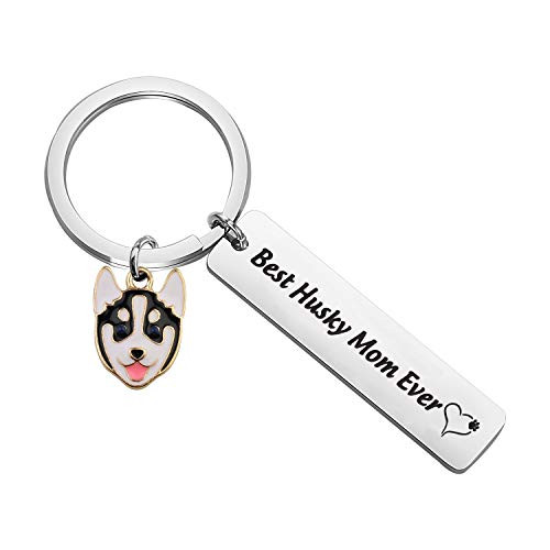 WSNANG Best Husky Mom Ever Keychain Husky Jewelry Dog Mom Gift Dog Lover Jewelry for Husky Lover -Husky KC- WSNANG Best Husky Mom Ever Keychain Husky Jewelry Dog Mom Gift Dog Lover Jewelry for Husky Lover -Husky KC-