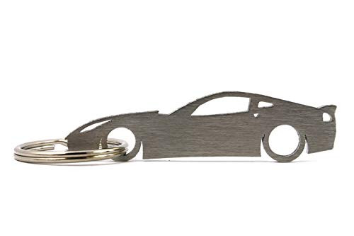 Silhouette Keychain Keyring for Chevrolet Corvette C7 Z06 Key Fob