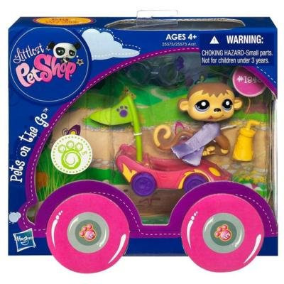 Littlest Pet Shop- Pets On The Go Monkey In A Car