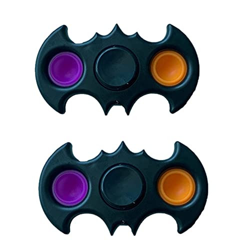 Push Pop Pop Bubble Fidget Spinner, Bat Shape Silicone Fidget Spinner Toy, Decompression Simple Sensory Toys, Hand Spinner Toys, Simple Office and Desk Toys for Kids Adults -Style-A-2PCS- Push Pop Pop Bubble Fidget Spinner, Bat Shape Silicone Fidget Spinner Toy, Decompression Simple Sensory Toys, Hand Spinner Toys, Simple Office and Desk Toys for Kids Adults -Style-A-2PCS-