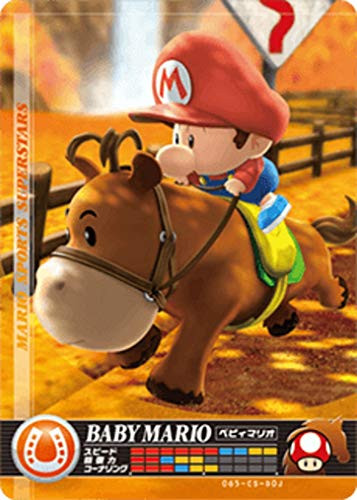 Nintendo Mario Sports Superstars Amiibo Card Horse Racing Baby Mario for Nintendo Switch, Wii U, and 3DS