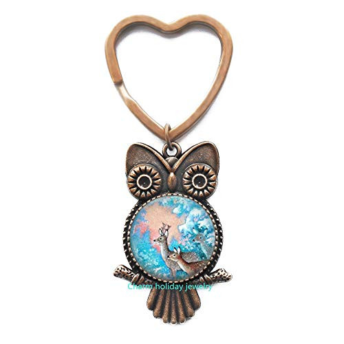 Jewellery Owl Keychain Frozen Snowflake Deer,Dainty Owl Keychain,Owl Keychain for Women,Deer Jewelry,Deer Charm Owl Keychain-189 Jewellery Owl Keychain Frozen Snowflake Deer,Dainty Owl Keychain,Owl Keychain for Women,Deer Jewelry,Deer Charm Owl Keychain-189