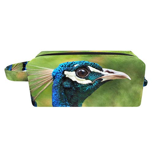 Peacock Pattern Portable Flocking Cloth Cosmetic bag Makeup Bag Zipper Pouch Travel Cosmetic Organizer for Women and Girls Peacock Pattern Portable Flocking Cloth Cosmetic bag Makeup Bag Zipper Pouch Travel Cosmetic Organizer for Women and Girls
