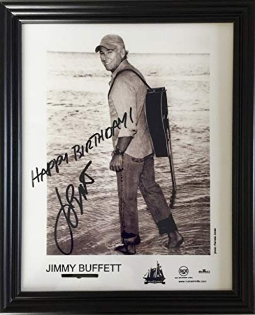 Framed Happy Birthday Photo from Jimmy Buffett Margaritaville Framed Happy Birthday Photo from Jimmy Buffett Margaritaville
