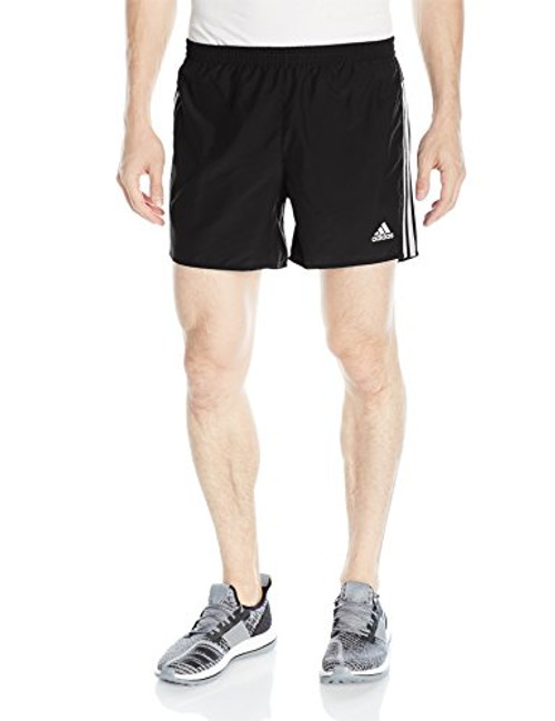 adidas Men's Response 9" Running Shorts, Black/White, Large