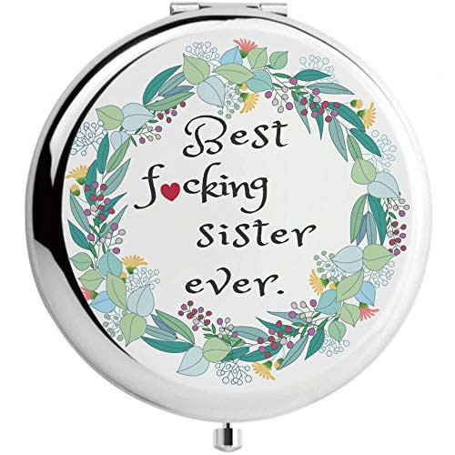 onederful Sister Gifts from Sister and Brother, Sisters Birthday Gift Ideas,Silver Compact Makeup Mirror Gifts for Birthday, Christmas, Graduation Present for Friend,Girls,Sister -Best Sister Ever onederful Sister Gifts from Sister and Brother, Sisters Birthday Gift Ideas,Silver Compact Makeup Mirror Gifts for Birthday, Christmas, Graduation Present for Friend,Girls,Sister -Best Sister Ever