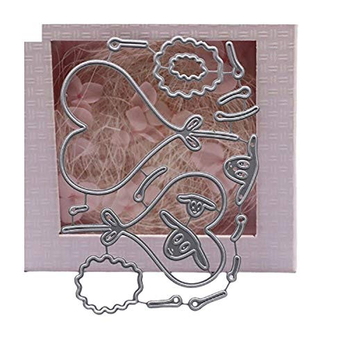Heart Balloon Metal Cutting Dies Scrapbooking Card Making Embossing Folder Mold Craft Stencil Clear Stamp and Slimline Dies 2020