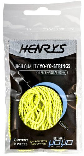 Henrys YoYo Strings - Pack of 6 - UV Yellow