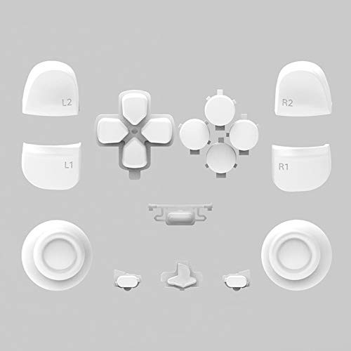 L2 R2 Buttons L1 R1 Trigger Buttons Accessories for PS5 Controllers Gamepad -White-
