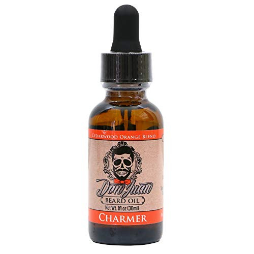 Don Juan 100 percent Organic Charmer Beard and Conditioner Naturally Scented with Sweet Orange and Cedarwood Oils, 1 Fluid Ounce
