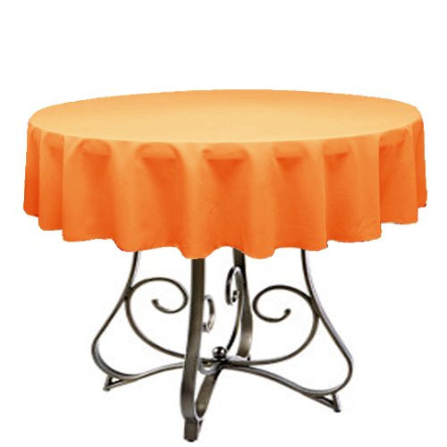 Polyester Round Tablecloth 36" by KS LINENS -Orange-