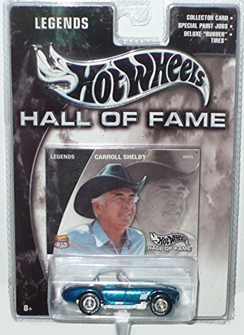 Mattel Hot Wheels 2002 Hall Of Fame Legends 1:64 Scale 35th Anniversary Carroll Shelby Blue Shelby Cobra Die Cast Car Mattel Hot Wheels 2002 Hall Of Fame Legends 1:64 Scale 35th Anniversary Carroll Shelby Blue Shelby Cobra Die Cast Car