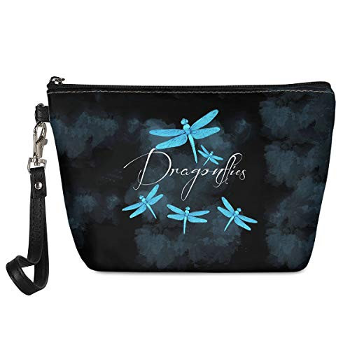 Xhuibop Makeup Bags for Women Small Cosmetic Pouch Blue Dragonflies Cosmetic Bags Purse Size Zipper Clutch Pouch for Teen Girls Gifts Black Pencil Pouches Xhuibop Makeup Bags for Women Small Cosmetic Pouch Blue Dragonflies Cosmetic Bags Purse Size Zipper Clutch Pouch for Teen Girls Gifts Black Pencil Pouches