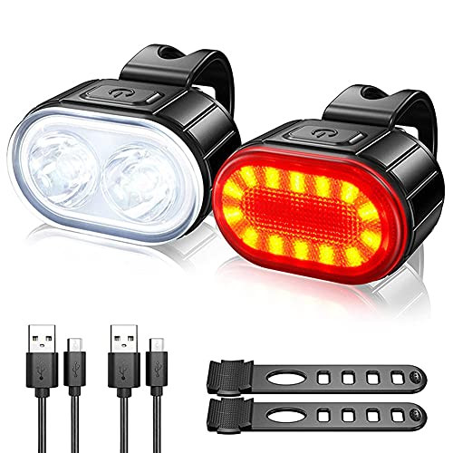 Bike Lights Front and Back,USB Rechargeable Bike Light Set,Bicycle Accessories for Night Riding, Waterproof ,Easy to Install, for Road Mountain Cycling Bike Lights Front and Back,USB Rechargeable Bike Light Set,Bicycle Accessories for Night Riding, Waterproof ,Easy to Install, for Road Mountain Cycling