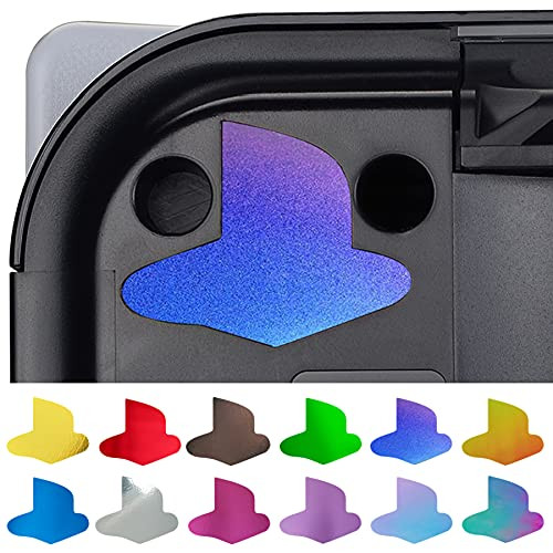 PlayVital Custom Vinyl Decal Skins for Playstation 5 Console, Logo Underlay Sticker for PS5 Console Disc Version  and  Digital Version - 8 Chrome Shiny Colors  and  4 Gradient Styles